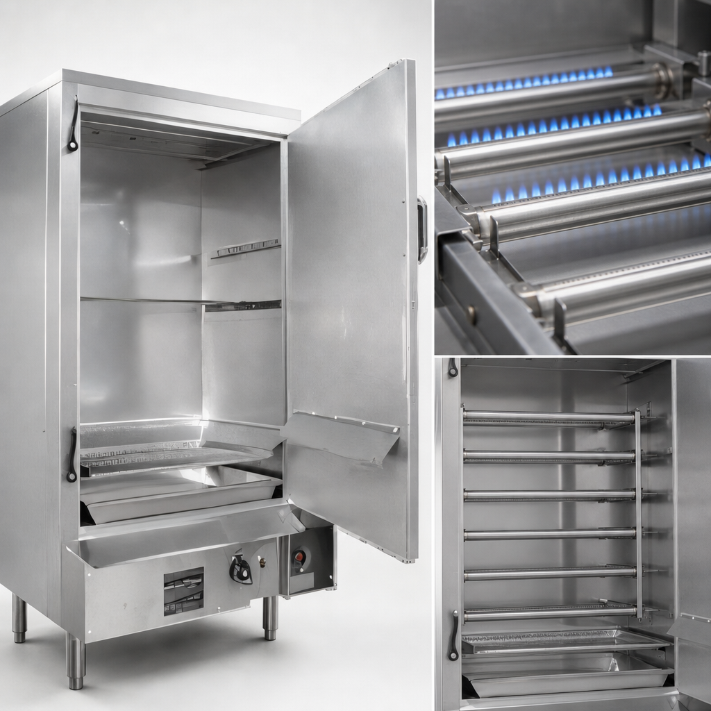 Five Aluminum Tubular Burners