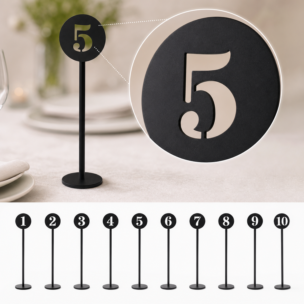 Laser-Cut Number Design