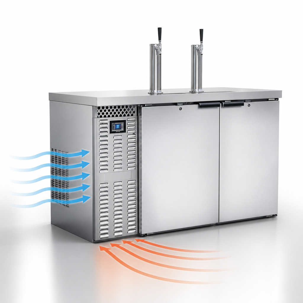 Front Breathing Refrigeration System