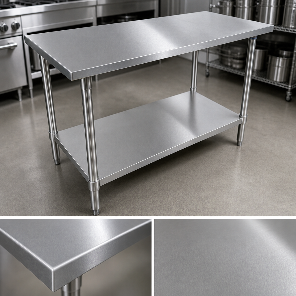 14-Gauge Stainless Steel Top