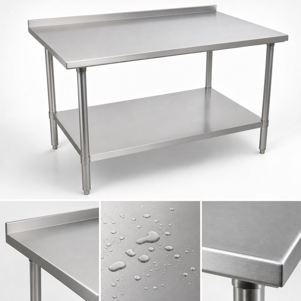 16-Gauge Stainless Steel Top