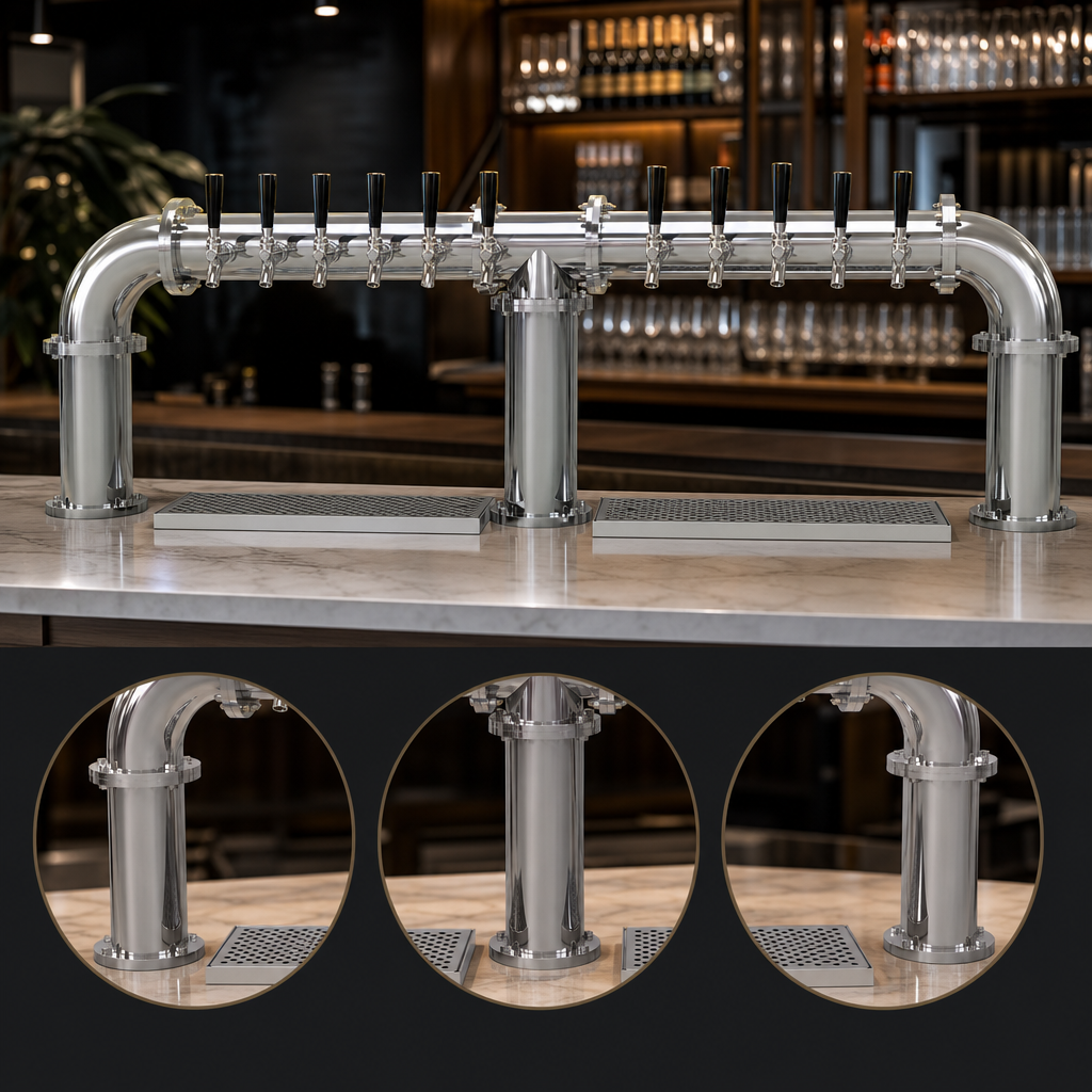 Three 4-Inch Columns
