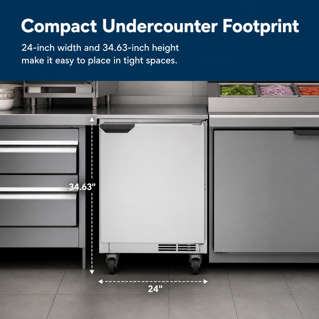 Compact Undercounter Footprint