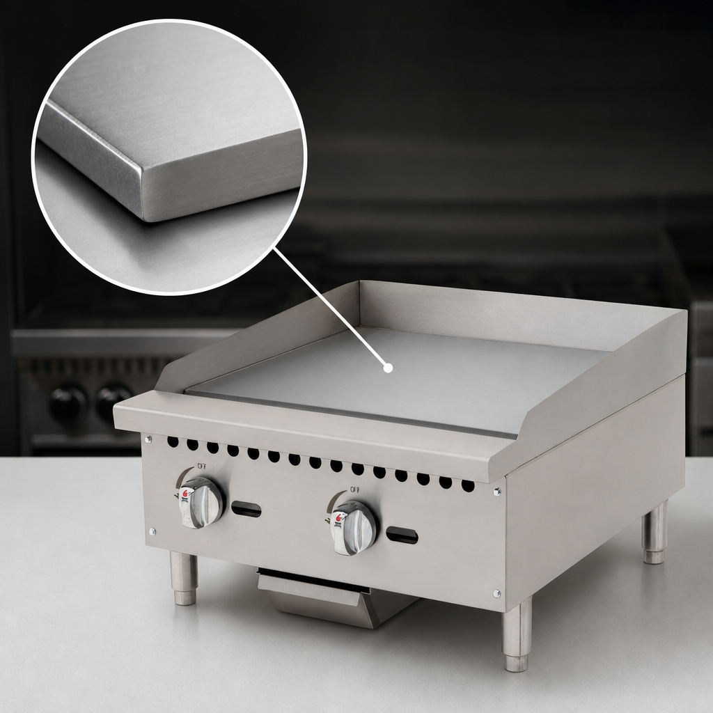 3/4-Inch Smooth Steel Griddle Plate