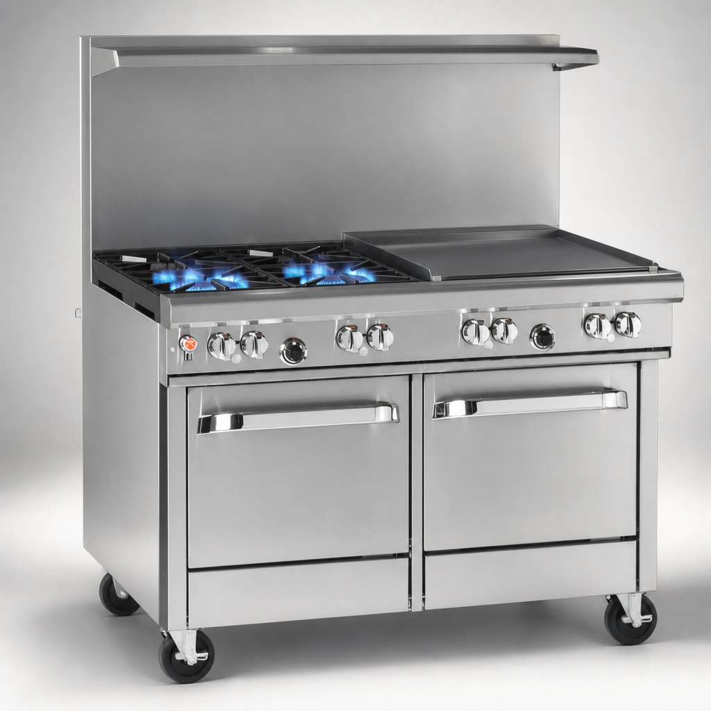 2 Non-Clog Open Burners
