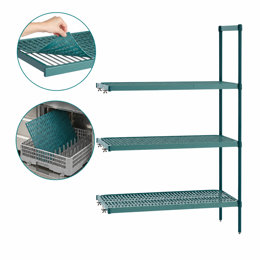 Removable Polymer Shelf Mats