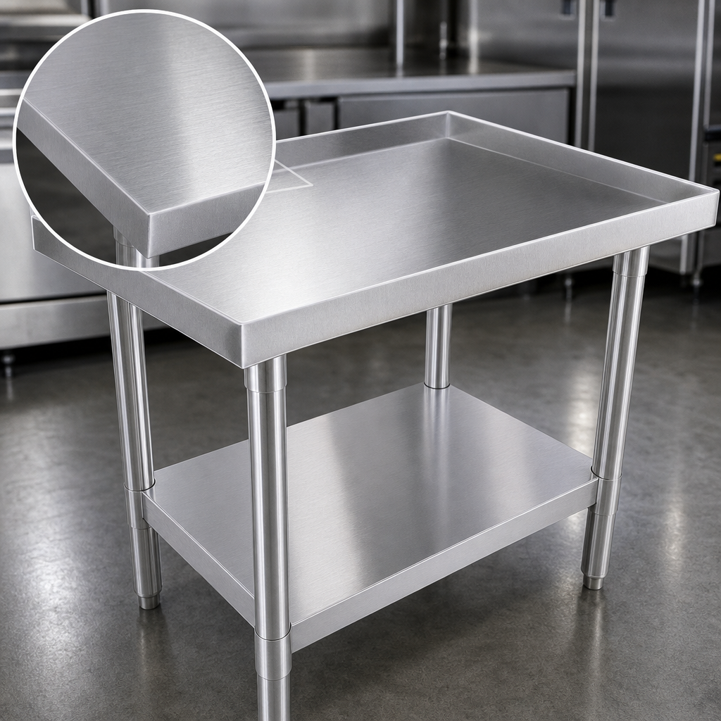 18-Gauge 403 Stainless Steel Top