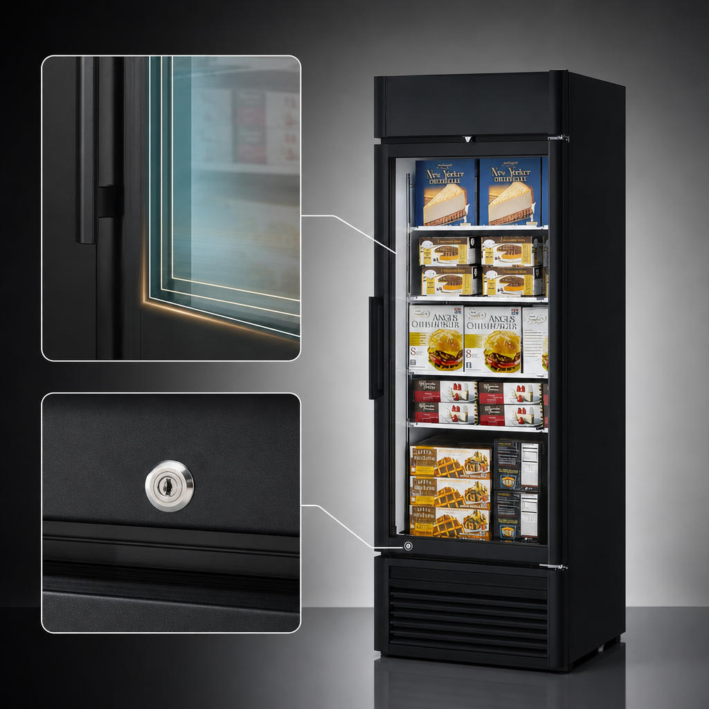 Triple-Pane Heated Glass Door