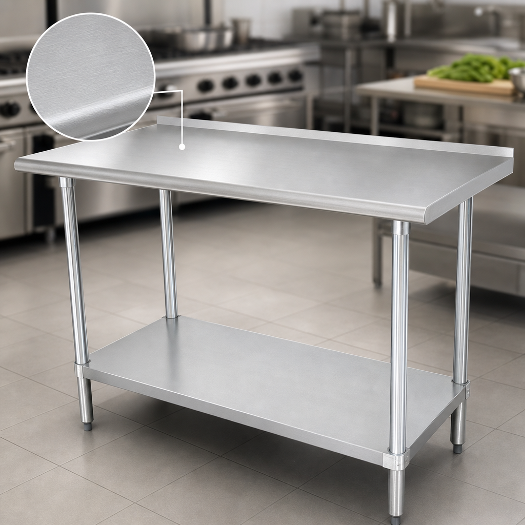 16-Gauge 304 Stainless Steel Top