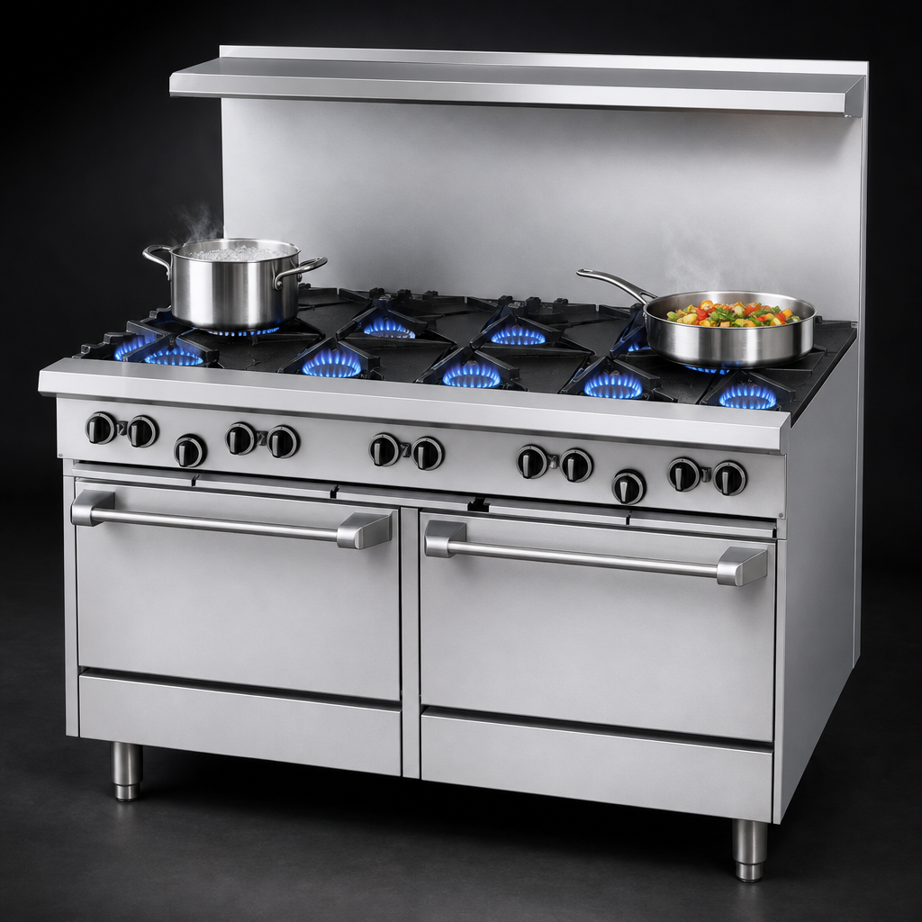 Eight Open Burners