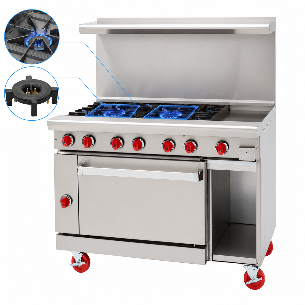 Two Open Burners