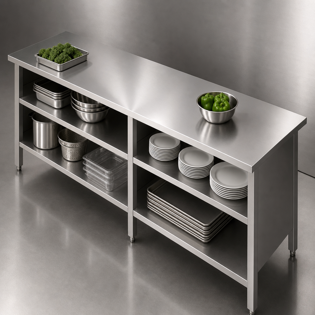 16-Gauge Stainless Steel Flat Top
