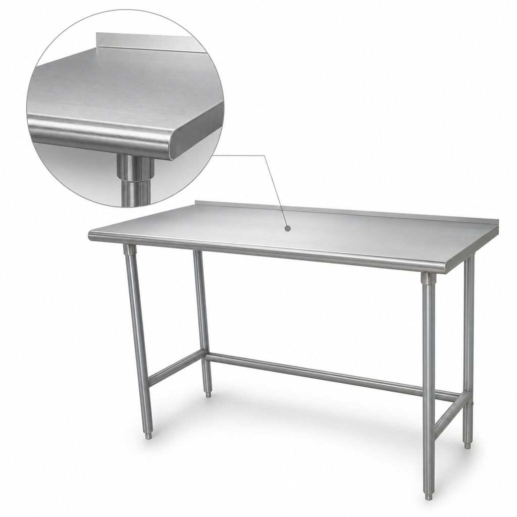 14-Gauge 304 Stainless Steel Top