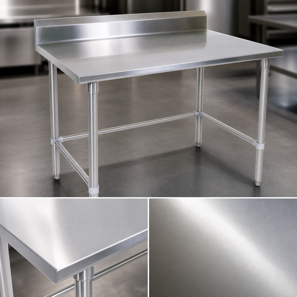 16-Gauge 300-Series Stainless Steel Top