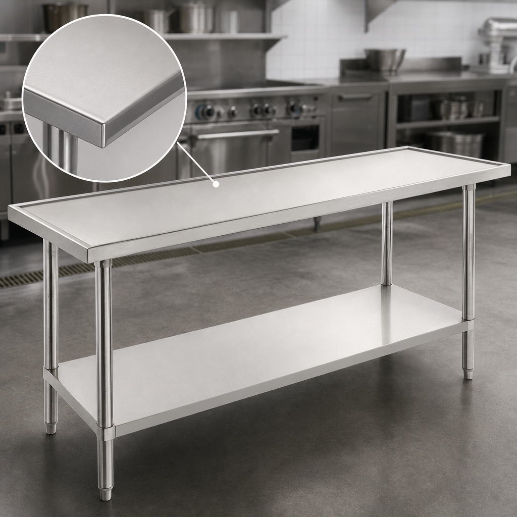 14-Gauge 304 Stainless Steel Top