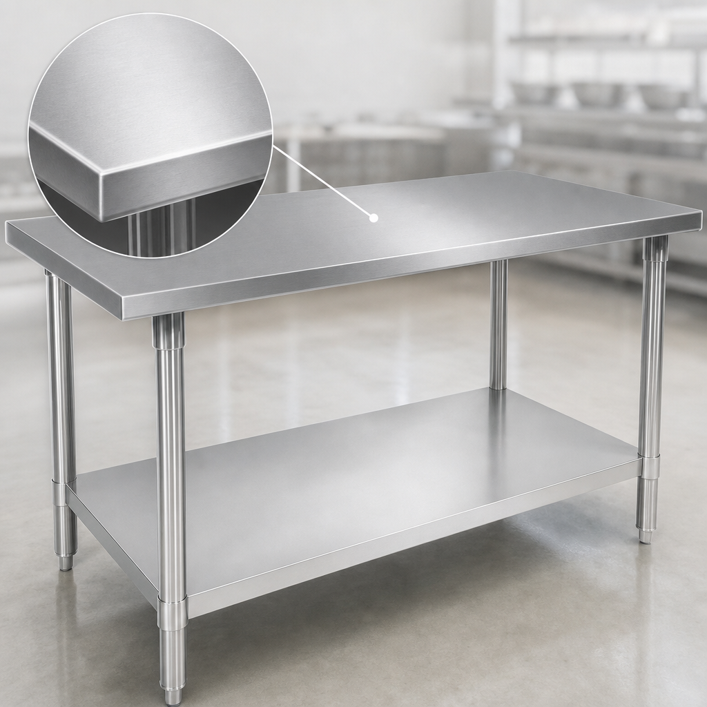 16-Gauge Stainless Steel Top