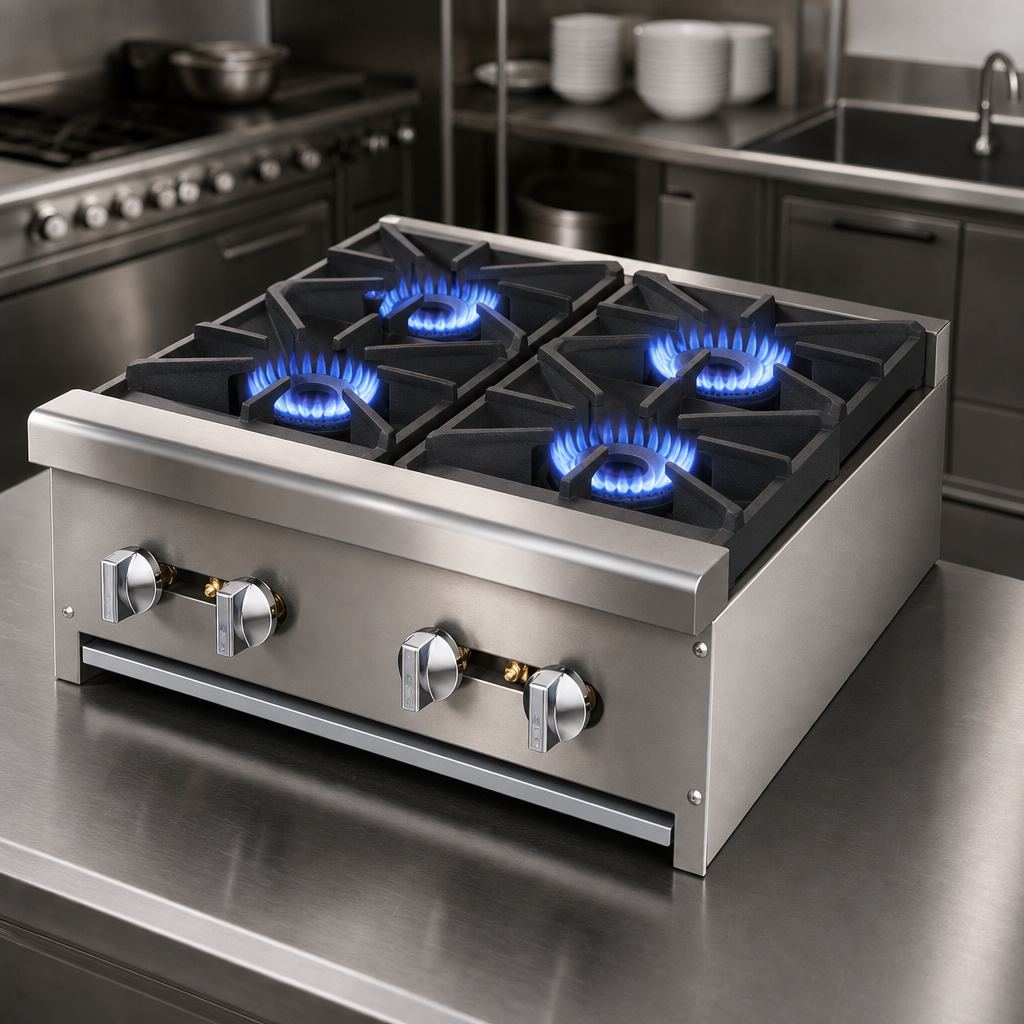 Four High-Output Burners