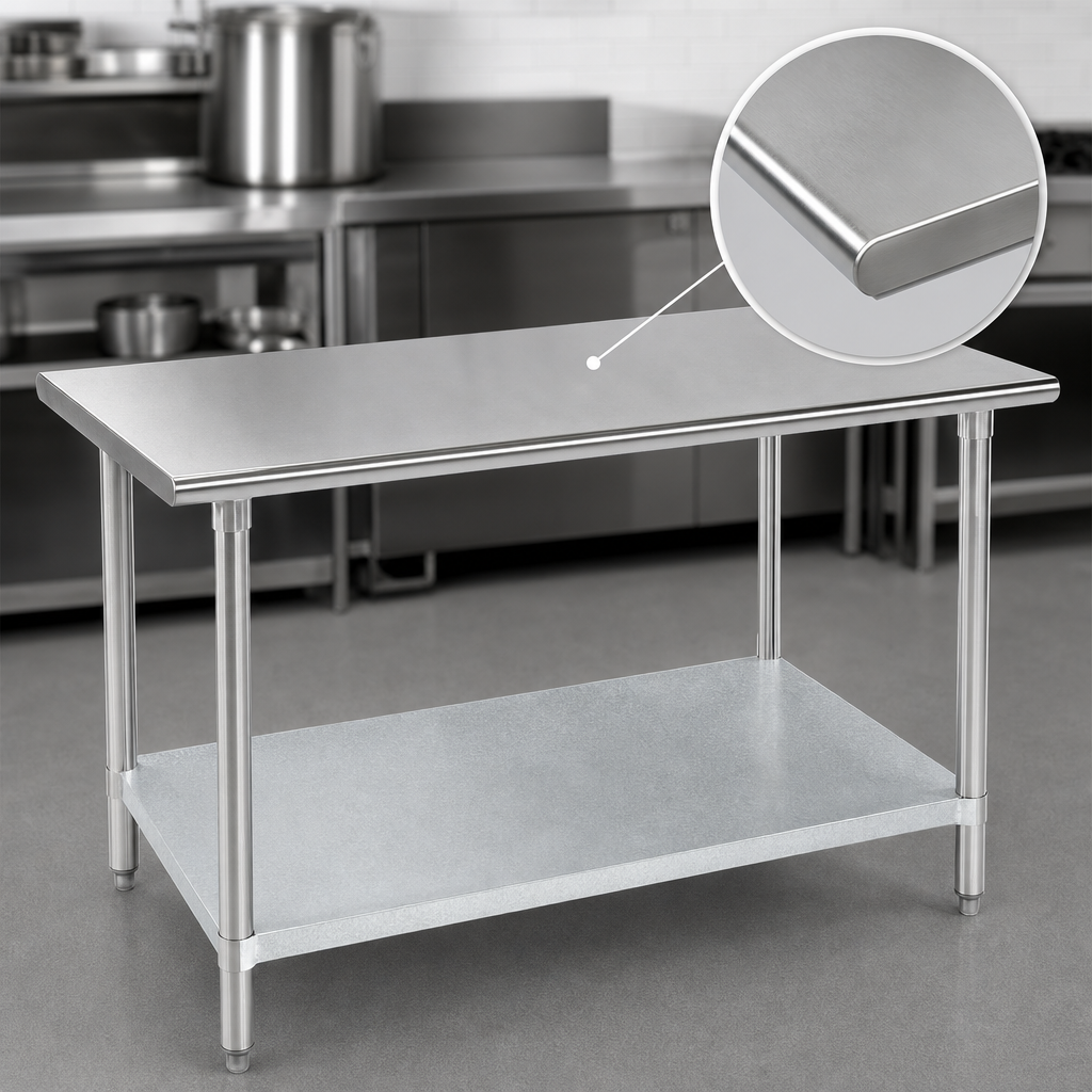 16-Gauge 304 Stainless Steel Top