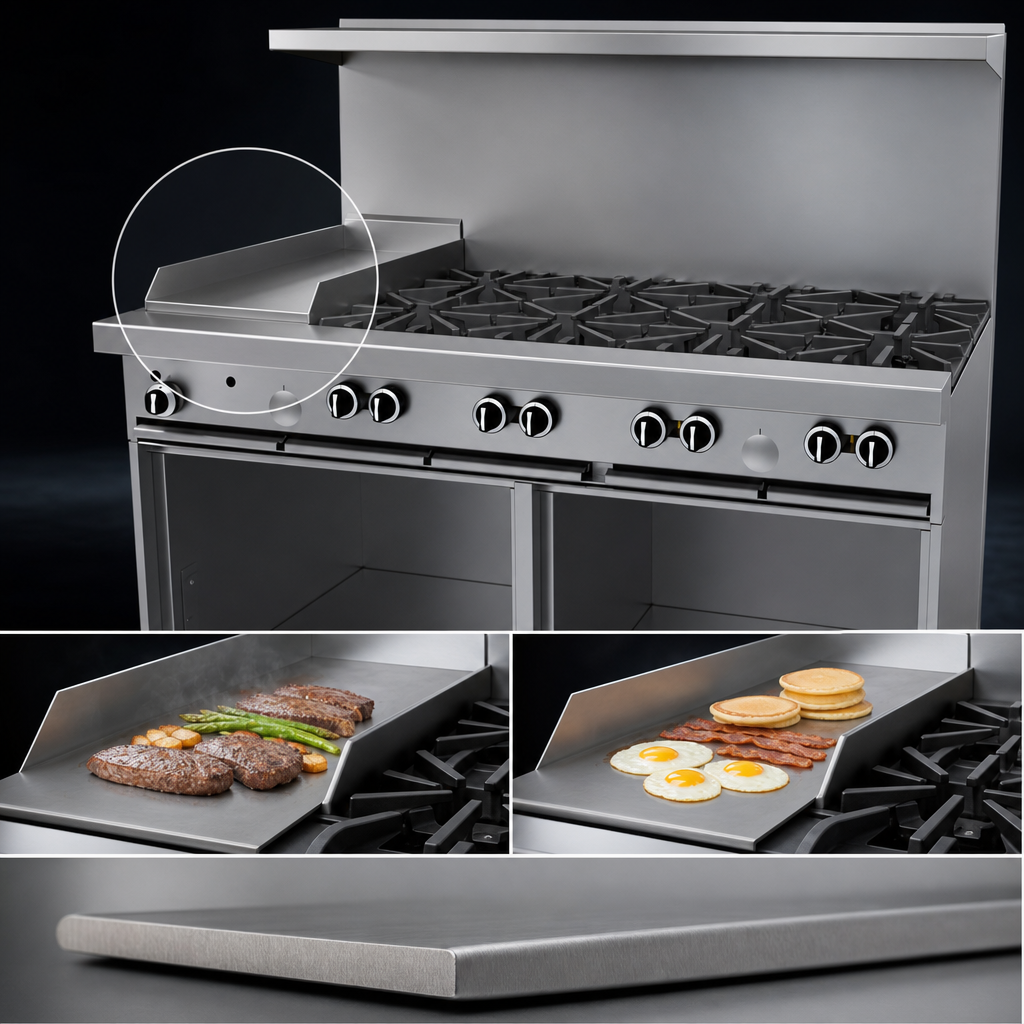 12-Inch Smooth Steel Griddle Plate