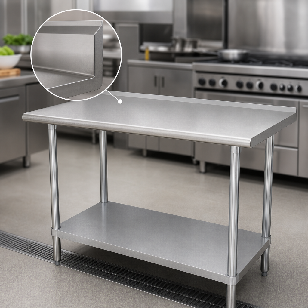 16-Gauge 304 Stainless Steel Top