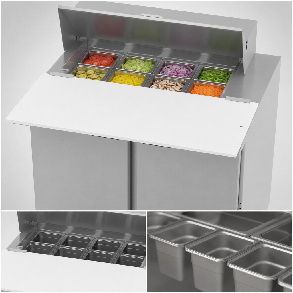 Eight-Pan Top Opening