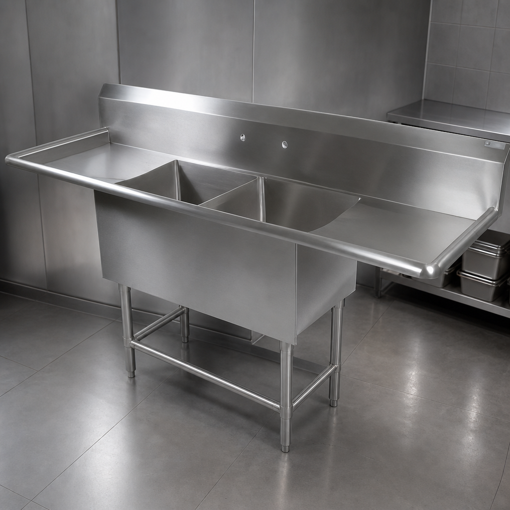 14-Gauge Type 300 Stainless Steel Top And Bowls