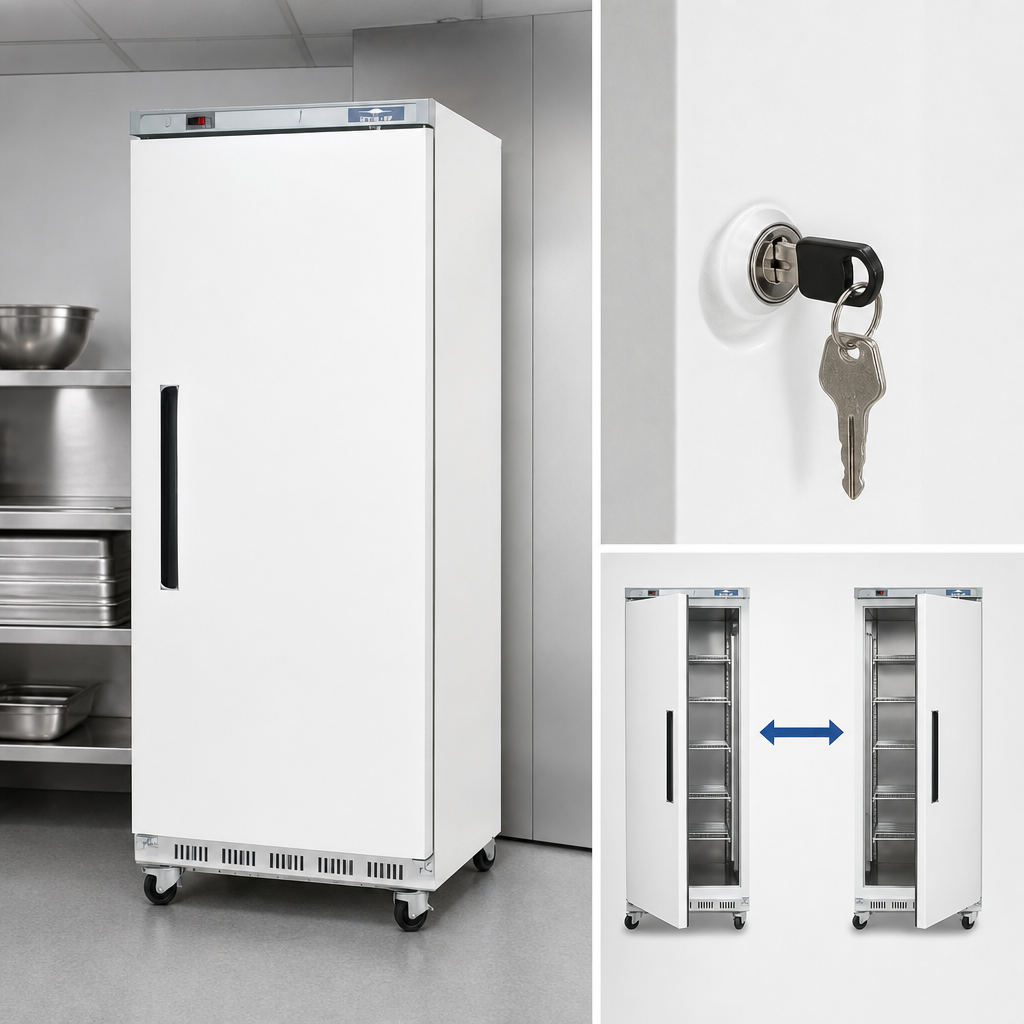 Lockable Field-Reversible Door