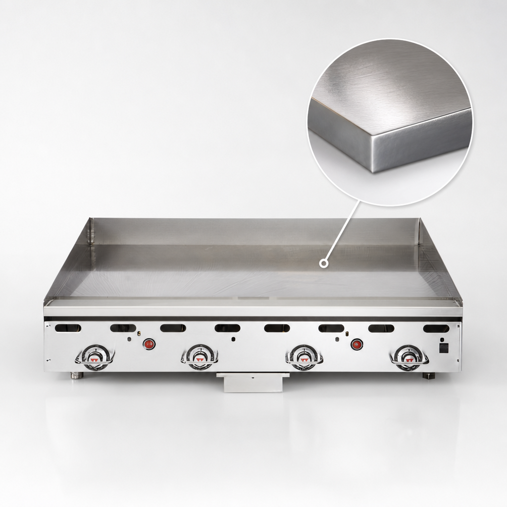 1-Inch Polished Steel Plate
