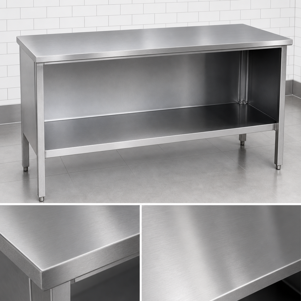 14-Gauge Stainless Steel Flat Top