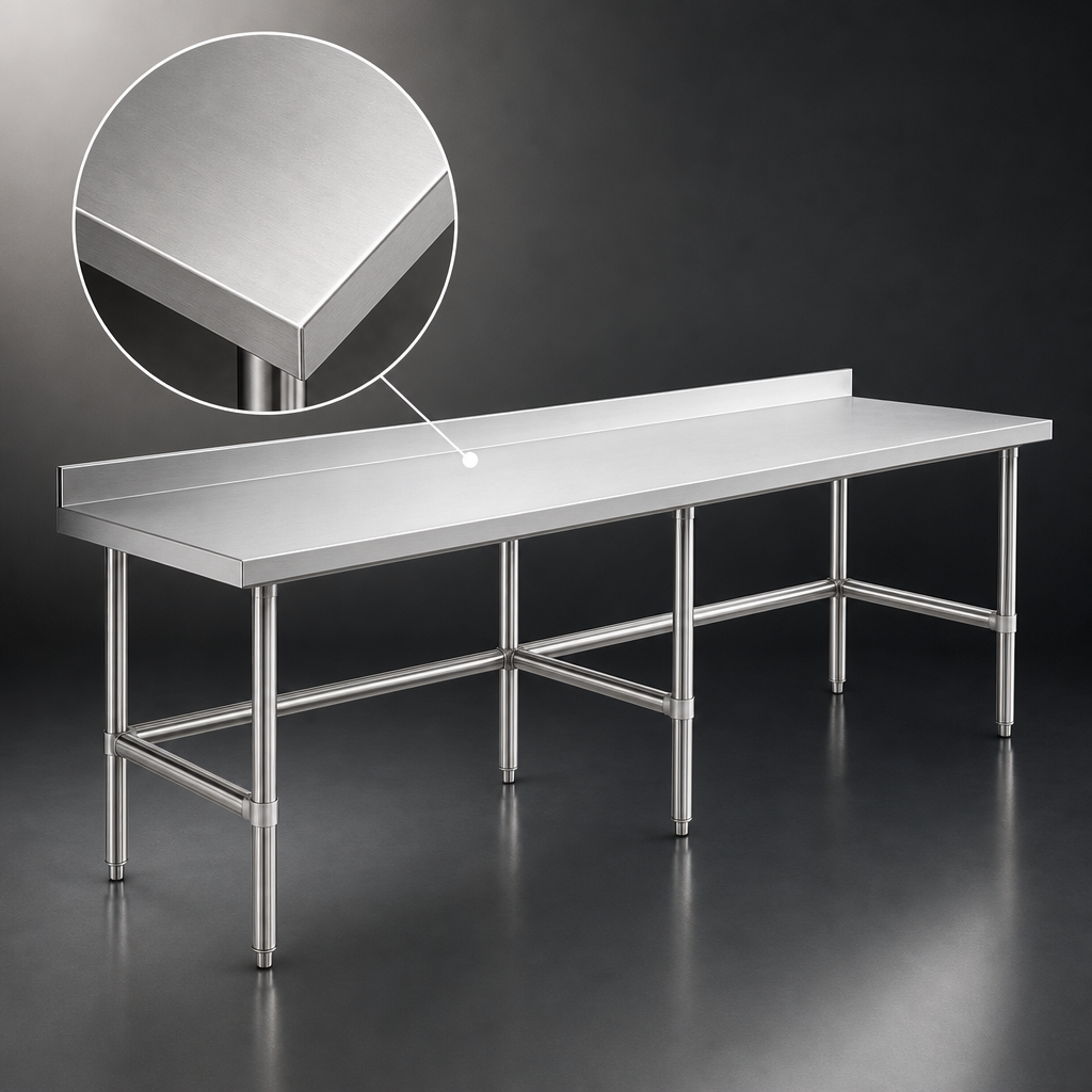 18-Gauge 304 Stainless Steel Top