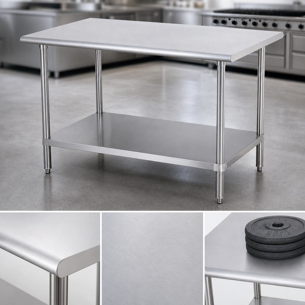 Reinforced Stainless Steel Top