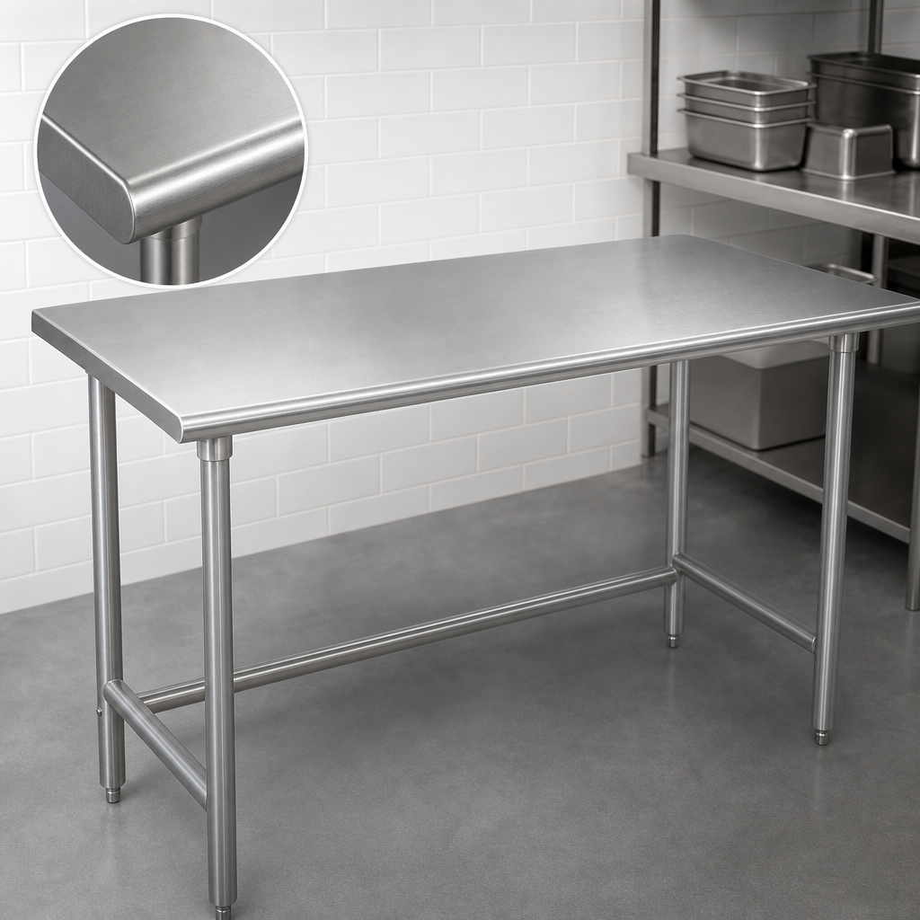 16-Gauge 304 Stainless Steel Top