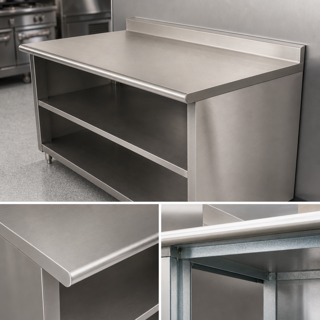 16 Gauge 304 Stainless Steel Top