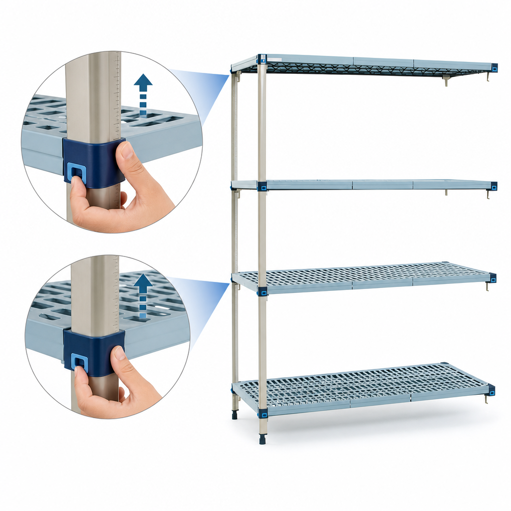 Quick-Adjust Shelves