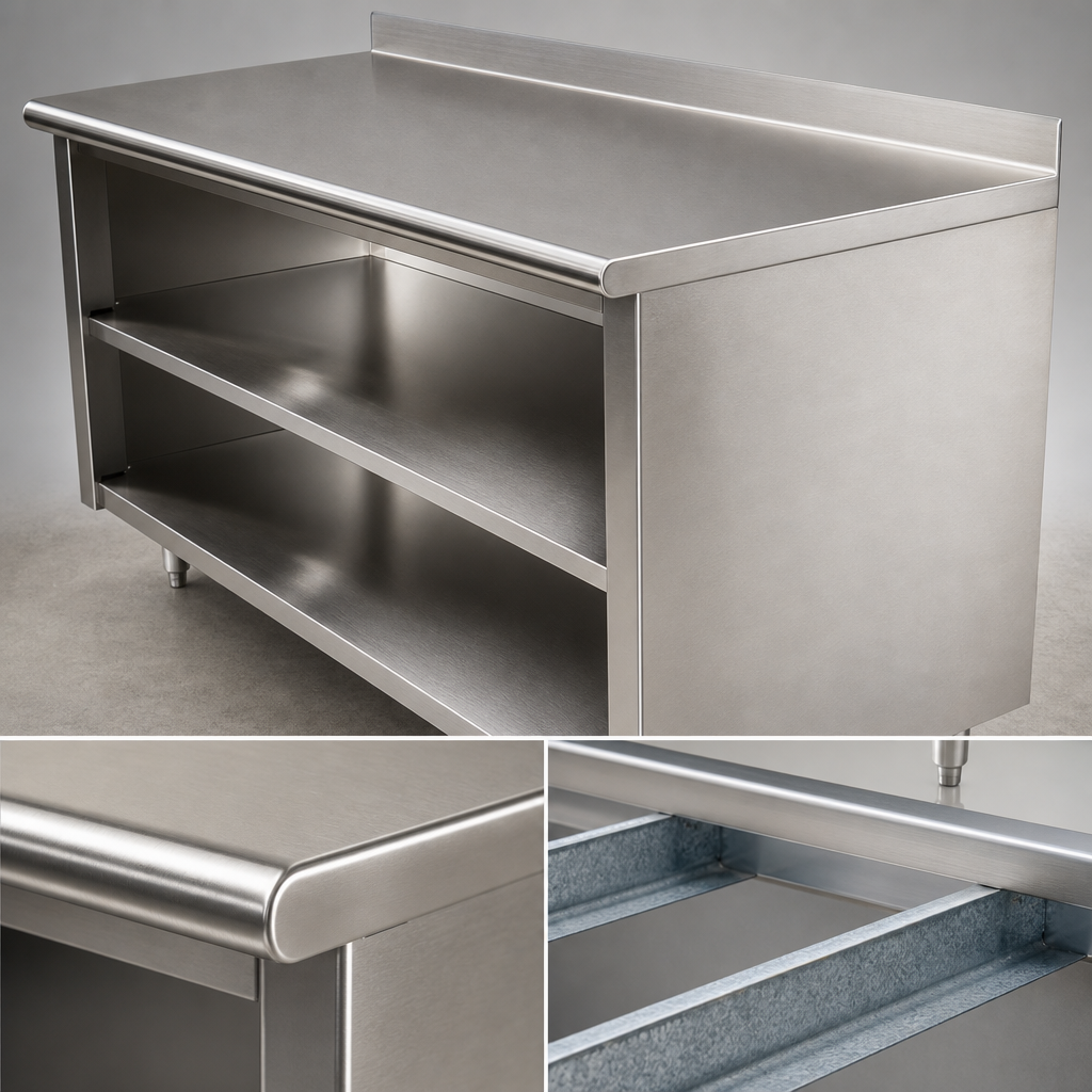 16 Gauge 304 Stainless Steel Top