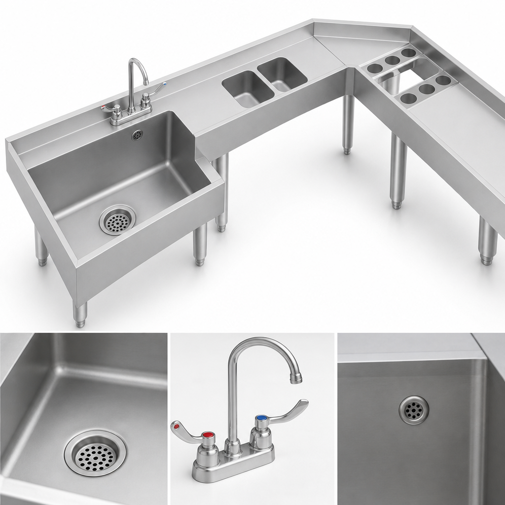 Includes Drain, Faucet, and Overflow