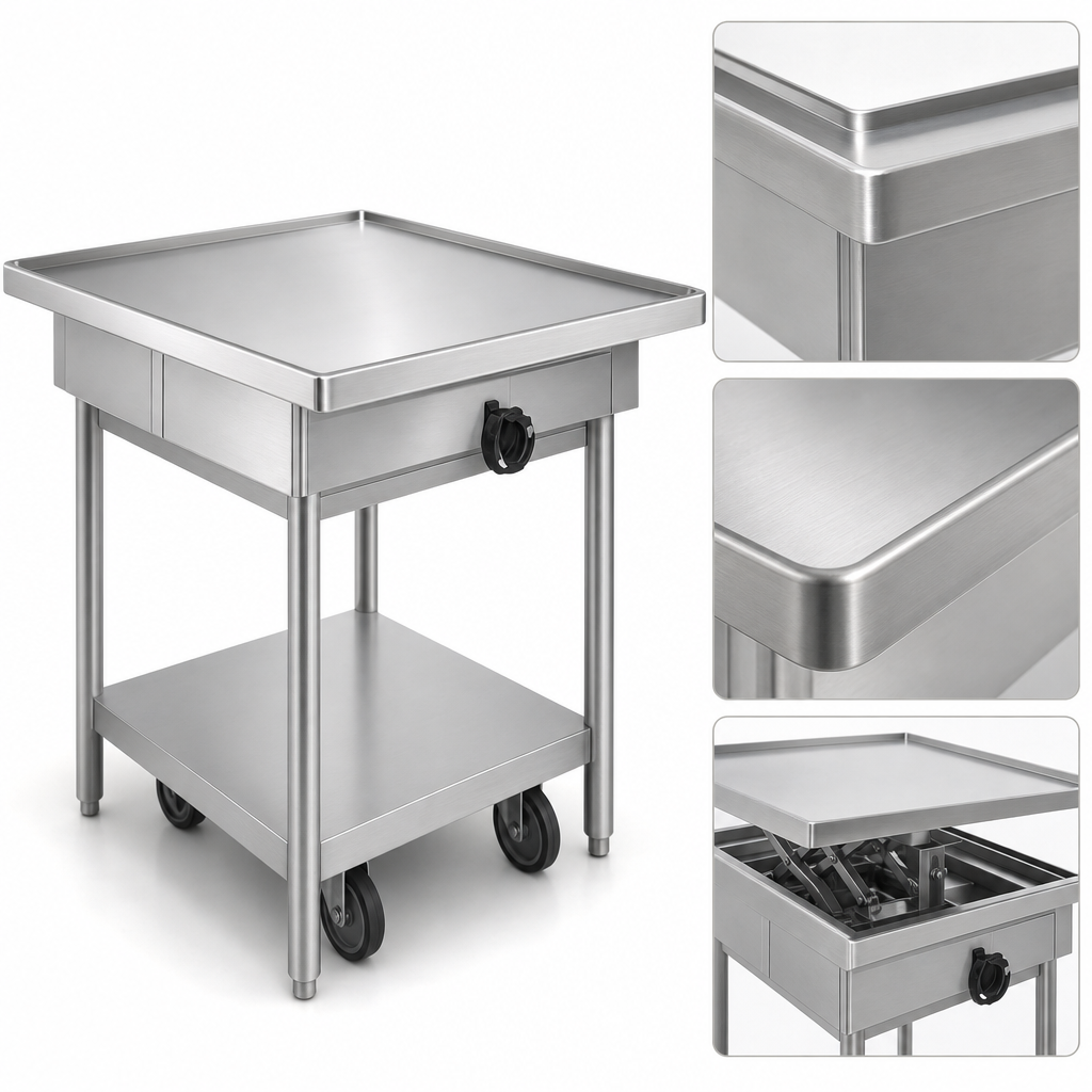 Heavy-Duty Stainless Steel Top with Marine Edge