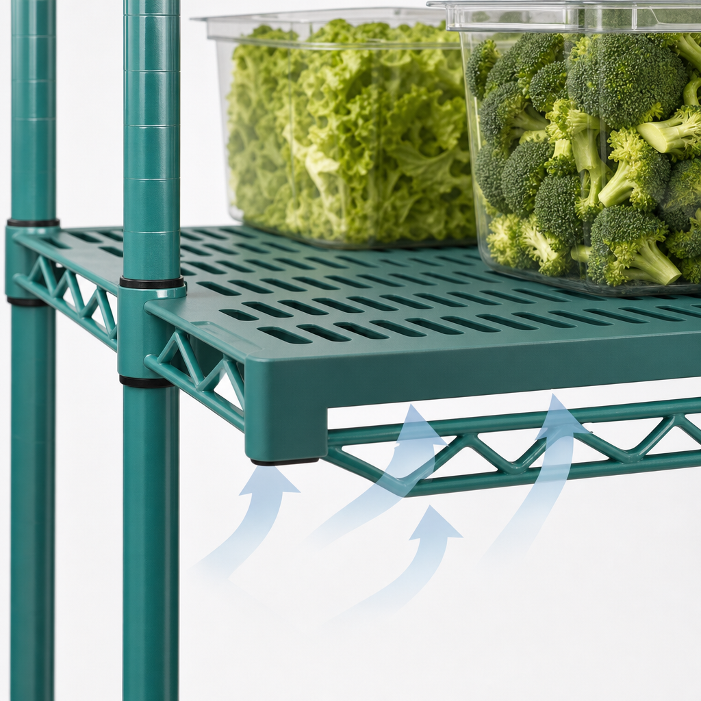 Louvered Shelf Surface
