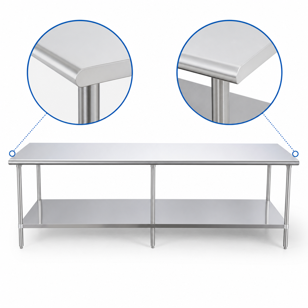Rounded Front and Rear Edge