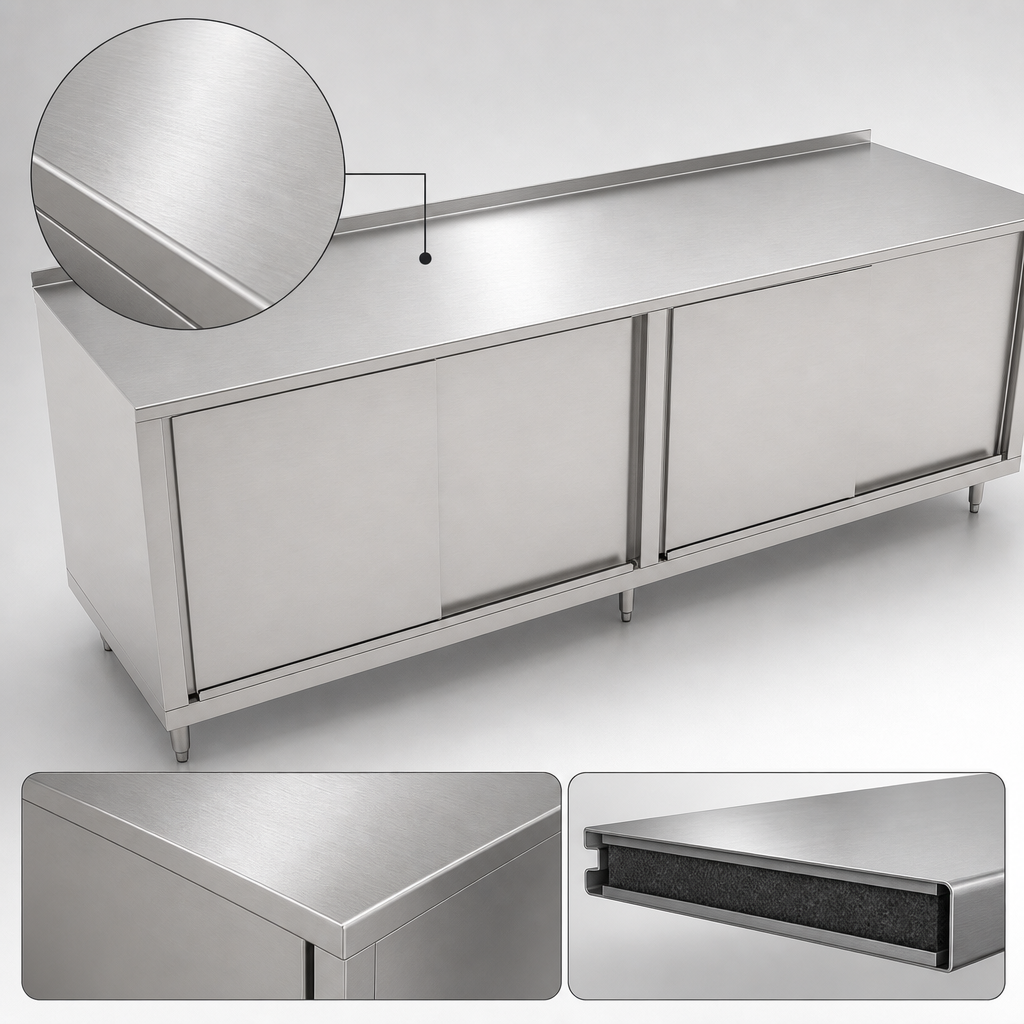 14-Gauge Stainless Steel Top