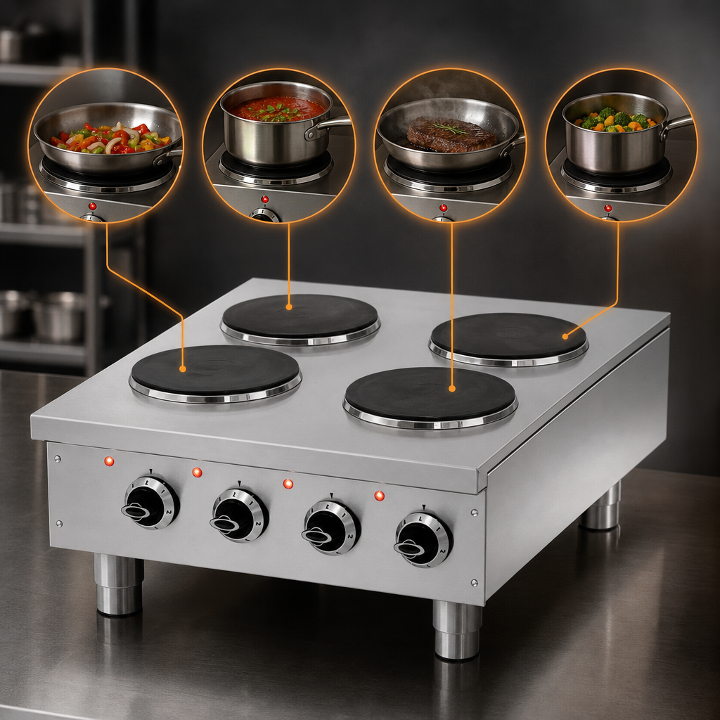Four Independently Controlled Burners