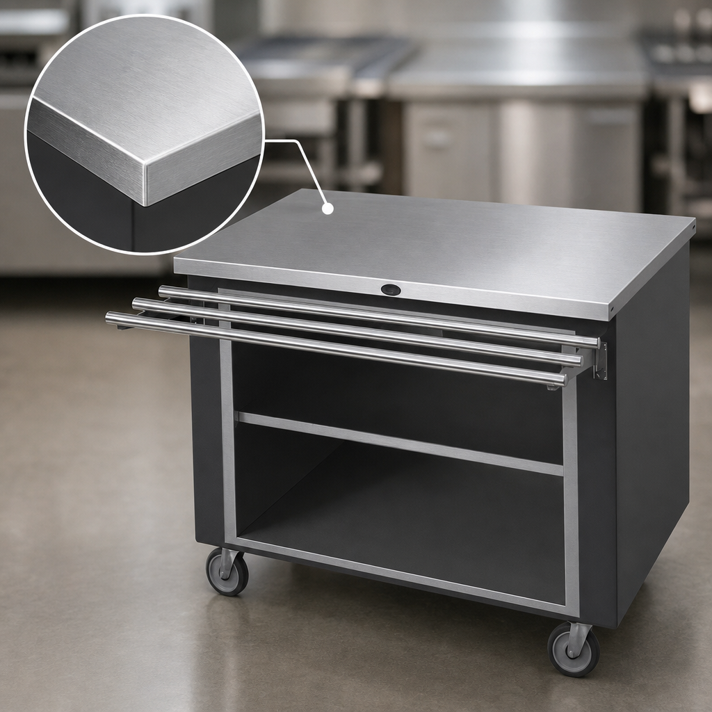 16-Gauge Stainless Steel Top
