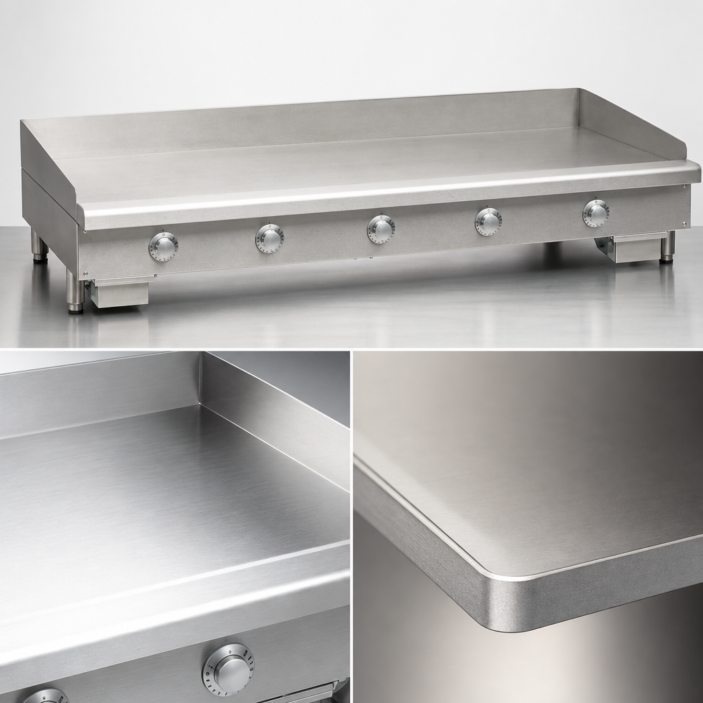 Polished Steel Griddle Plate