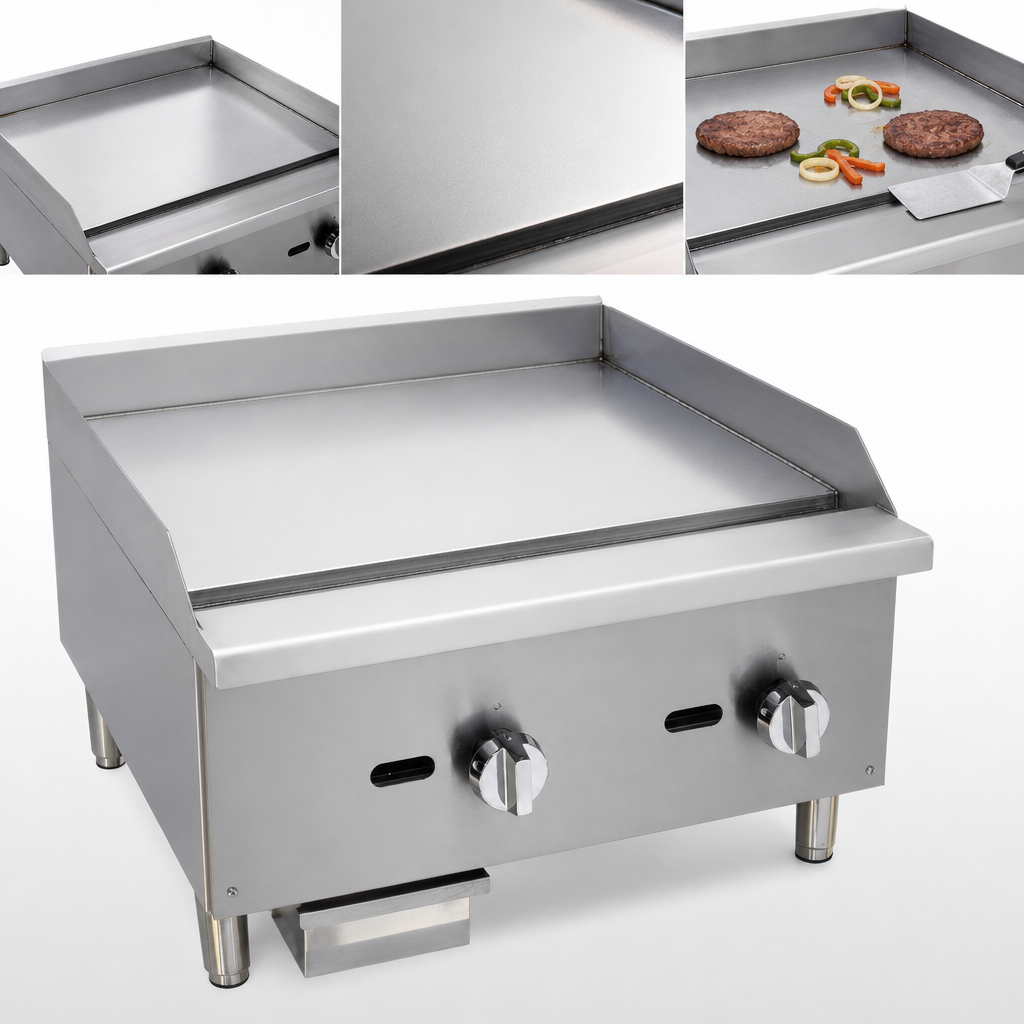 Smooth Polished Steel Griddle Plate