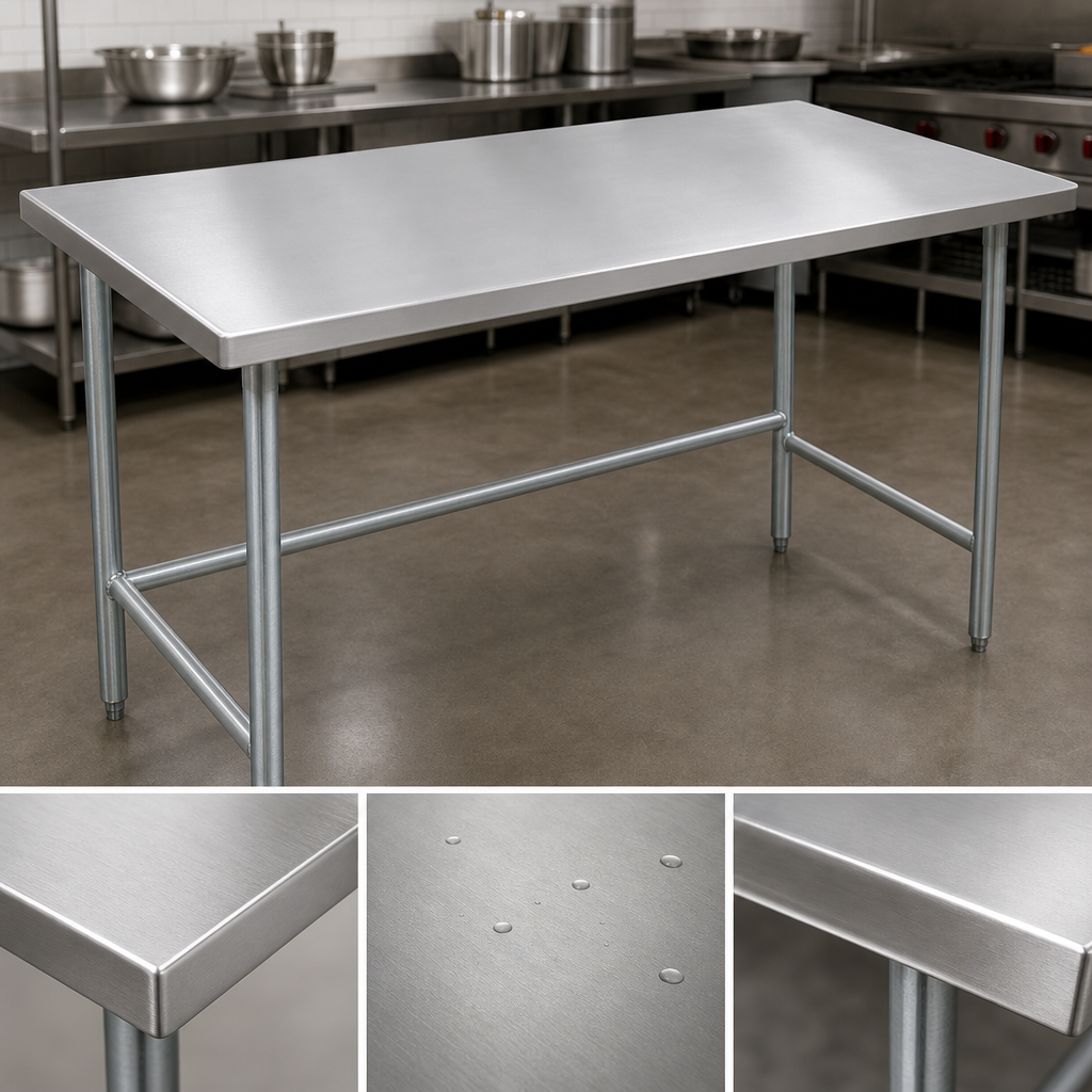 14-Gauge 304 Stainless Steel Top