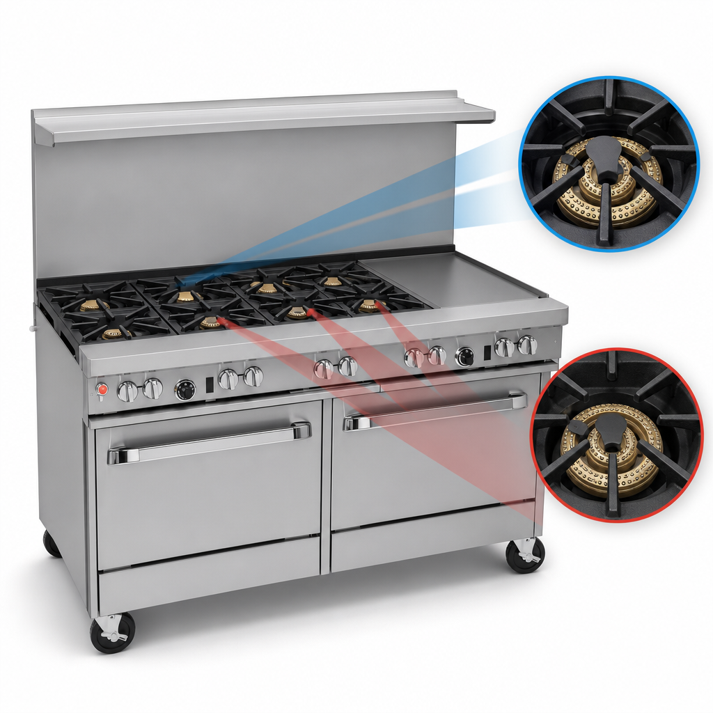 Five-Burner Top Configuration
