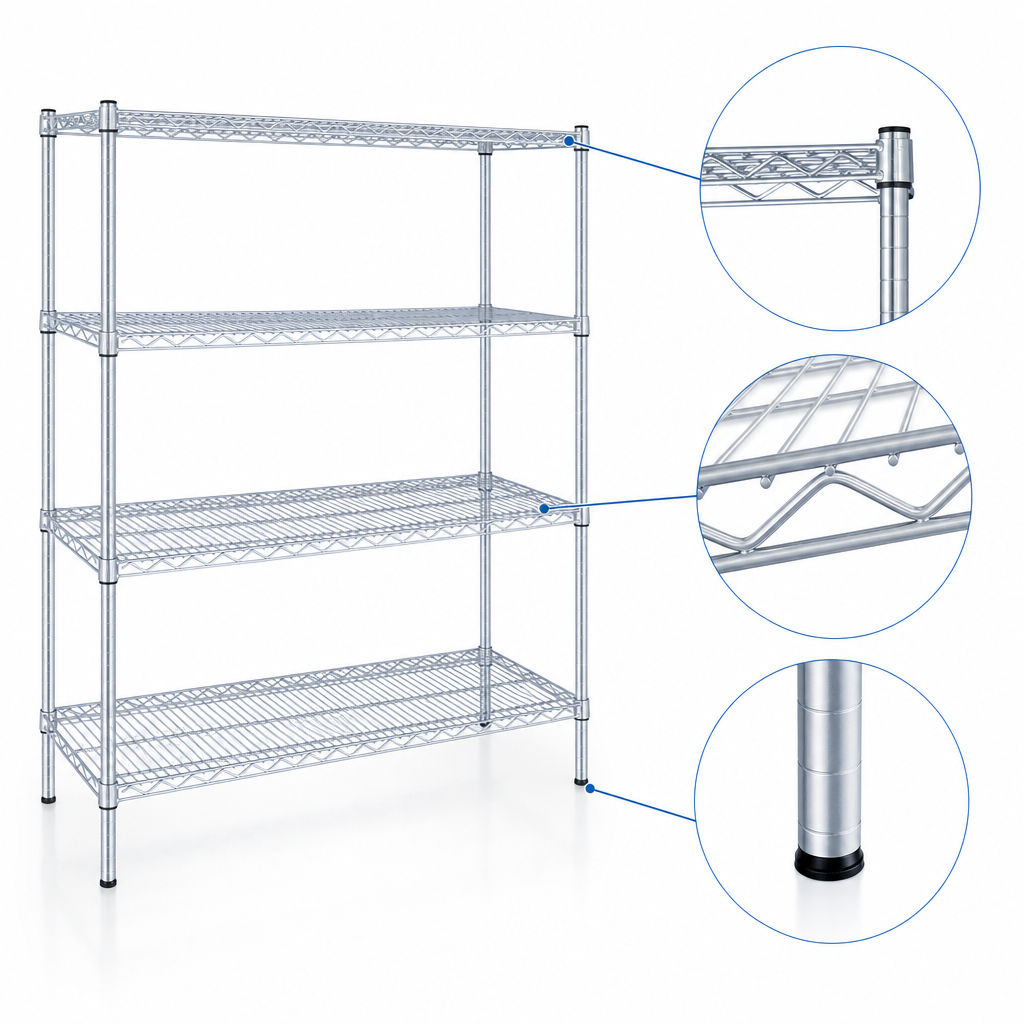 QuadTruss® Wire Shelf Design