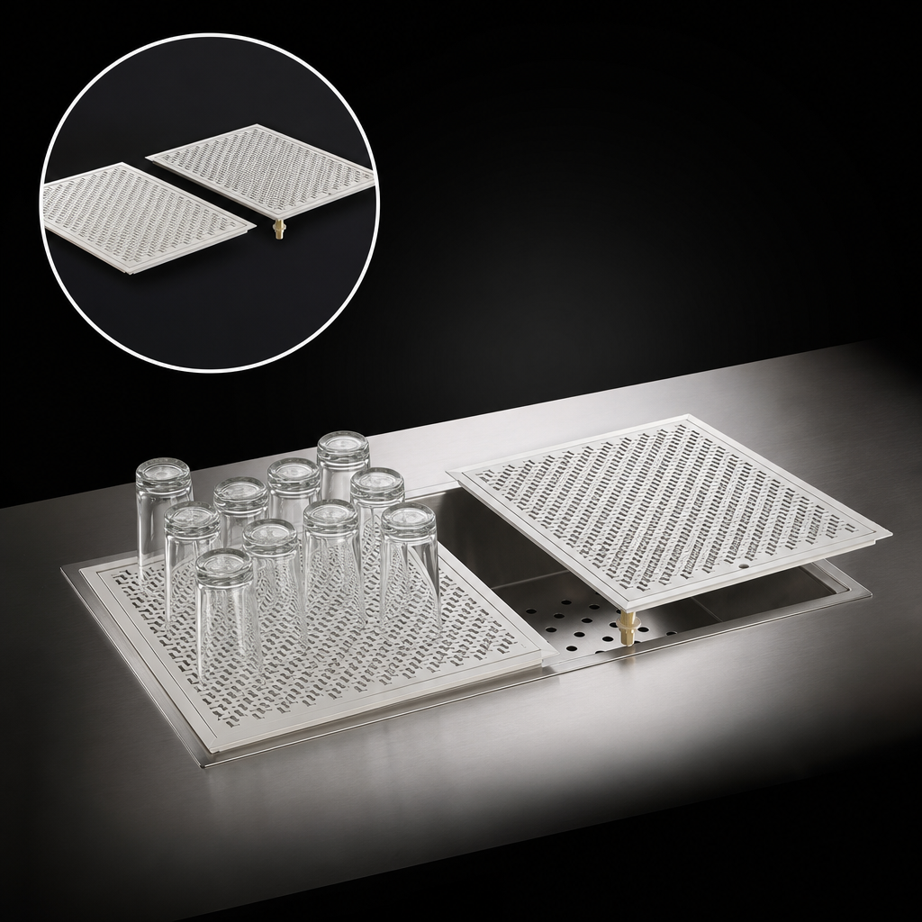 Two Removable Glass Racks