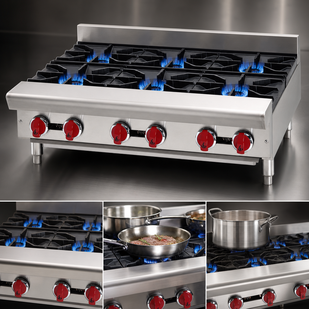 Ten Open Burners