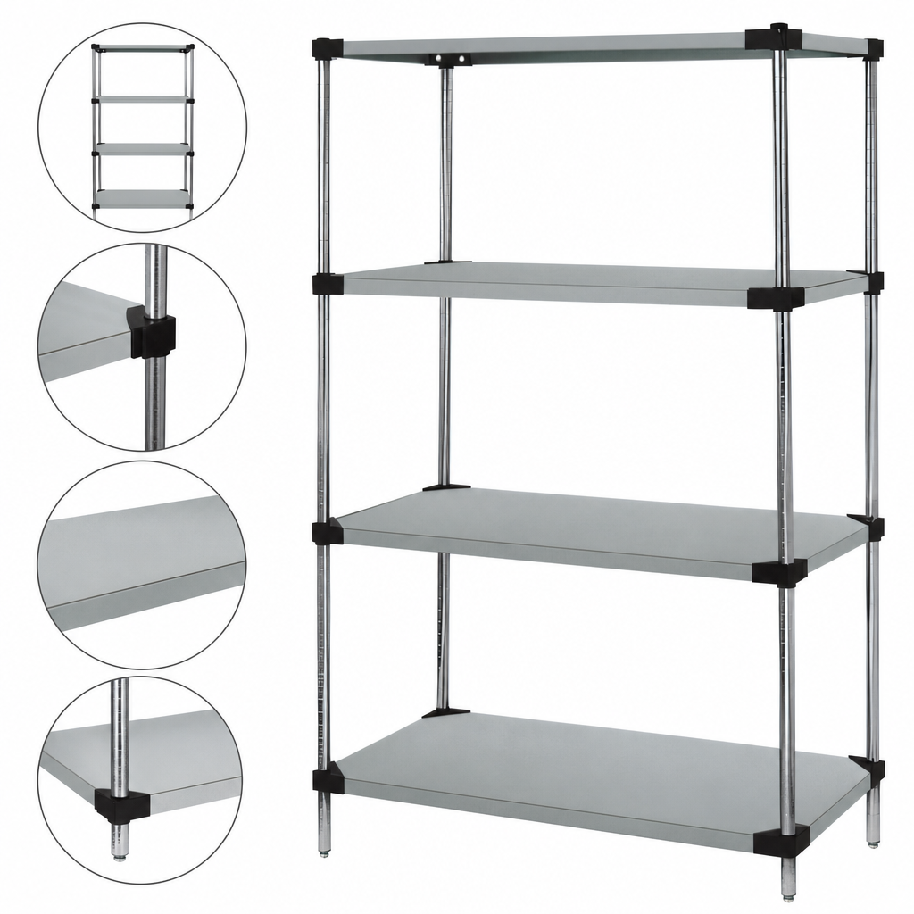 4 Solid Shelves